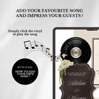 Ivory Brown Wedding Website Template | RSVP & Music