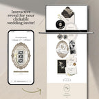 Ivory Photobooth Wedding Website Template | with RSVP & Music
