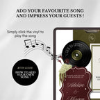 Olive Green & Burgundy Wedding Website Template | RSVP & Music