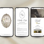 Ivory Photobooth Wedding Website Template | with RSVP & Music