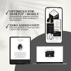 Black White Luxury Wedding Website Template | RSVP & Music