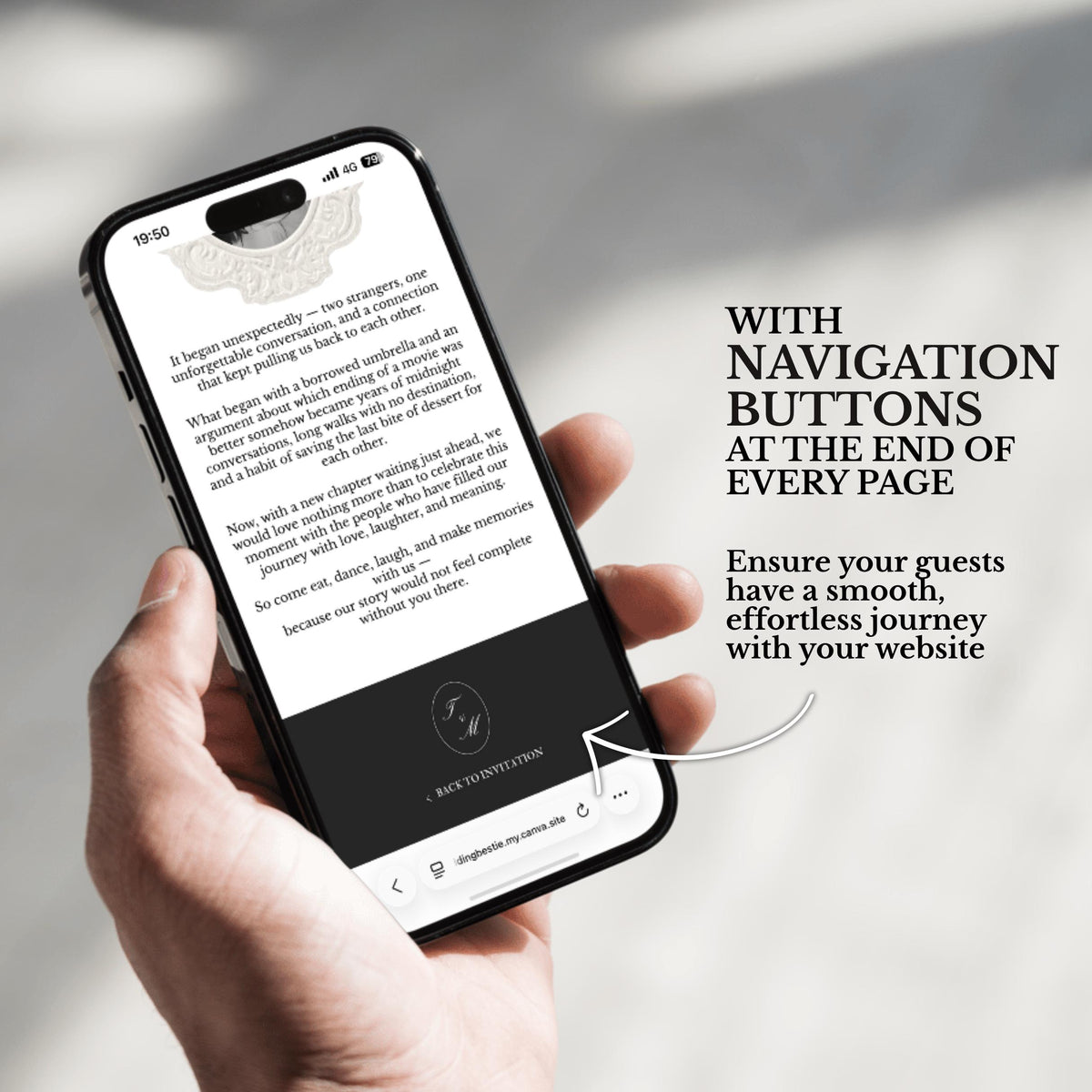 Black White Luxury Wedding Website Template | RSVP & Music