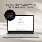 Olive Green & Burgundy Wedding Website Template | RSVP & Music