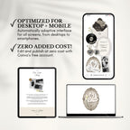 Ivory Photobooth Wedding Website Template | with RSVP & Music